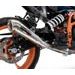 SLIP-ON EXHAUST GPR POWERCONE EVO E4.HU.47.CAT.PCEV BRUSHED STAINLESS STEEL INCLUDING REMOVABLE DB KILLER, LINK PIPE AND CATALYST