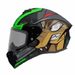 FULL FACE ĶIVERE AXXIS DRAKEN S COSA NOSTRA GLOSS FLUOR GREEN XXL