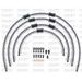 STANDARD PRIEKŠĒJO BREMŽU ŠĻŪTEŅU KOMPLEKTS VENHILL POWERHOSEPLUS SUZ-5004FB (4 ŠĻAUKAS KOMPLEKTĀ) CLEAR HOSES, BLACK FITTINGS