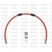 STANDARD PRIEKŠĒJO BREMŽU ŠĻŪTEŅU KOMPLEKTS VENHILL POWERHOSEPLUS SUZ-2009FB-RD (3 ŠĻAUKAS KOMPL.) RED HOSES, BLACK FITTINGS