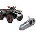 SLIP-ON EXHAUST GPR PENTACROSS INOX ATV.49.PENIO BRUSHED STAINLESS STEEL INCLUDING REMOVABLE DB KILLER AND LINK PIPE