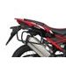 COMPLETE SET OF BLACK ALUMINUM CASES SHAD TERRA, 37L TOPCASE + 36L / 47L SIDE CASES, INCLUDING MOUNTING KIT AND PLATE SHAD HONDA CRF 1100 AFRICA TWIN