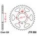 AIZMUGURĒJAIS ZOBRATS JT JTR 890-45ZBK 45T, 520 MELNAIS CINKS