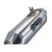 SLIP-ON EXHAUST GPR PENTACROSS INOX ATV.49.PENIO BRUSHED STAINLESS STEEL INCLUDING REMOVABLE DB KILLER AND LINK PIPE