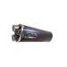 SLIP-ON EXHAUST GPR DUAL HU.57.DUAL.PO CARBON LOOK INCLUDING REMOVABLE DB KILLER AND LINK PIPE