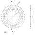 AIZMUGURĒJAIS ZOBRATS SUPERSPROX STEALTH RST-787:43-SLV SUDRABA 43T, 520