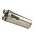 SLIP-ON EXHAUST GPR HYPER DUAL BLACK TITANIUM BM.109.1.HYDU.BLTIT MATTE INOX INCLUDING REMOVABLE DB KILLER AND LINK PIPE
