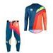 SET OF MX PANTS AND MX JERSEY YOKO VIILEE BLUE/ORANGE; BLUE/ORANGE/YELLOW 32 (M)