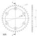 REAR ALU SPROCKET SUPERSPROX RAL-613:39-BLK MELNS/PELĒKS 39T, 525