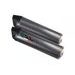 DUAL BOLT-ON SILENCER GPR FURORE KTM.45.FUPO MATTE BLACK INCLUDING REMOVABLE DB KILLERS