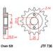 PRIEKŠĒJAIS ZOBRATS JT JTF 736-13 13T, 520