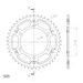 AIZMUGURĒJAIS ZOBRATS SUPERSPROX STEALTH RST-498:45-SLV SUDRABA 45T, 525