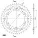 AIZMUGURĒJAIS ZOBRATS SUPERSPROX STEALTH RST-1514:46-GLD ZELTA 46T, 520
