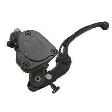 RADIAL CLUTCH MASTER CYLINDER ACCOSSATO PK038 19 X 20 WITH INTEGRATED FLUID RESERVOIR AND SILVER FOLDING LEVER (NUT+LEVER)