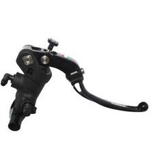 RADIAL BRAKE MASTER CYLINDER ACCOSSATO PC008 PRS 19X17-18-19 WITH FOLDING LEVER, SILVER