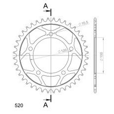 ZADNJI VERIŽNIK (ZOBNIK) SUPERSPROX RFE-703:40-BLK ČRNA 40T, 520