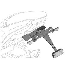 ADJUSTABLE LICENSE SUPPORT PUIG 20510N ČRNA