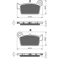 ZAVORNE OBLOGE GOLDFREN 346 S33 OFF-ROAD REAR