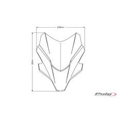 WINDSHIELD PUIG NEW. GEN SPORT 20618N ČRNA