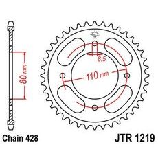 ZADNJI VERIŽNIK (ZOBNIK) JT JTR 1219-42 42T, 428
