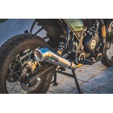 SLIP-ON EXHAUST GPR POWERCONE EVO E4.ROY.CAT.PCEV BRUSHED STAINLESS STEEL INCLUDING REMOVABLE DB KILLER, LINK PIPE AND CATALYST