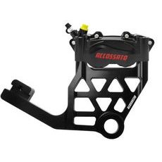 RADIAL BRAKE CALIPER KIT REAR + BRAKE FLANGE ACCOSSATO KITA33 FOR HARLEY DAVIDSON TOURING