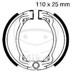 BRAKE SHOE SET EBC Y504G GROOVED INCLUDINGS SPRINGS