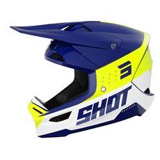 HELMET SHOT FURIOUS LEAGUE A06-21OC-C02-07 BLUE NEON YELLOW GLOSSY XS