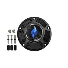 TANK FILLER CAP ACCOSSATO FC125 FOR HONDA MOTORBIKES WITH QUICK RELEASE MACHINED FROM BILLET ALUMINIUM ZELENA