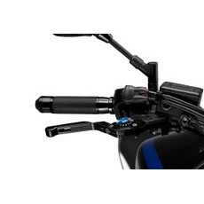 BRAKE LEVER WITHOUT ADAPTER PUIG 3.0 14NNA RAZTEGLJIVA POKLOPNA (EXTENDABLE FOLDING) BLACK/BLUE