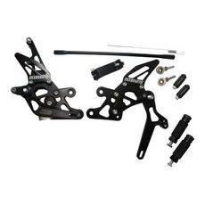 ADJUSTABLE RACING STREET REARSETS ACCOSSATO FT085 ALUMINIUM