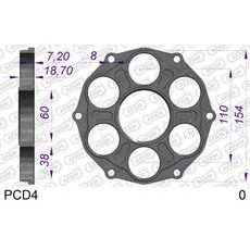 NOSILEC ZA VERIŽNIK (ZOBNIK) AFAM PCD4 DUCATI (INCLUDING BOLTS)