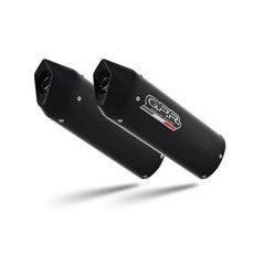 DUAL BOLT-ON SILENCER GPR FURORE CAT.18.FUNE MATTE BLACK INCLUDING REMOVABLE DB KILLER AND CATALYST