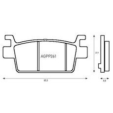 ZAVORNE OBLOGE ACCOSSATO AGPP261 OR