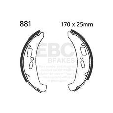 BRAKE SHOE SET EBC 881 VZMETI NISO PRILOŽENE