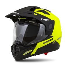 TOURING HELMET CASSIDA TOUR 1.1 DUAL FLUO YELLOW/ BLACK/ MATT GREY XS