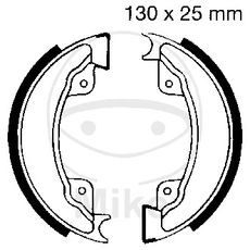 BRAKE SHOE SET EBC H332G GROOVED INCLUDINGS SPRINGS