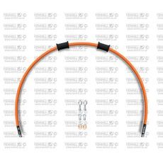 SET PREDNJIH ZAVORNIH CEVI VENHILL POWERHOSEPLUS APR-6001F-OR (1 CEV V KOMPLETU) ORANGE HOSES, CHROMED FITTINGS