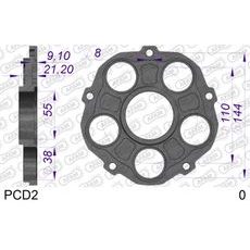 NOSILEC ZA VERIŽNIK (ZOBNIK) AFAM PCD2 DUCATI (INCLUDING BOLTS)