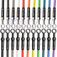SET ZADNJIH ZAVORNIH CEVI VENHILL POWERHOSEPLUS YAM-6012R (1 CEV V KOMPLETU) CLEAR HOSES, CHROMED FITTINGS