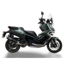 SLIP-ON EXHAUST GPR FURORE-X SCOOTER Z.18.RACEDB.FXSC MATTE BLACK INCLUDING REMOVABLE DB KILLER AND LINK PIPE