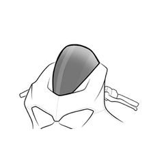 WINDSCREEN PUIG STANDARD 0529H SMOKE