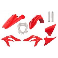 SET PLASTIK POLISPORT 91059 ENDURO RED/WHITE