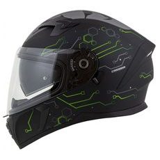 FULL FACE HELMET CASSIDA INTEGRAL 3.0 HACK MATT BLACK /GREEN XL