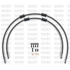 STANDARD FRONT BRAKE HOSE KIT VENHILL POWERHOSEPLUS LAV-7003FB-BK (2 CEVI V KOMPLETU) BLACK HOSES, BLACK FITTINGS