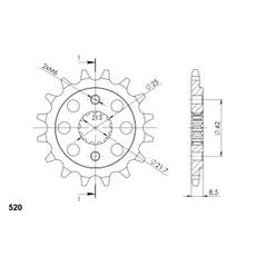SPREDNJI VERIŽNIK SUPERSPROX CST-512:15 15T, 520