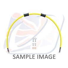 SET ZADNJIH ZAVORNIH CEVI VENHILL POWERHOSEPLUS YAM-7015R-YE (1 CEV V KOMPLETU) YELLOW HOSES, CHROMED FITTINGS