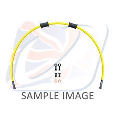SET ZADNJIH ZAVORNIH CEVI VENHILL POWERHOSEPLUS YAM-6022RB-YE (1 CEV V KOMPLETU) YELLOW HOSES, BLACK FITTINGS