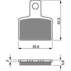 ZAVORNE OBLOGE GOLDFREN 282 S33 OFF-ROAD REAR