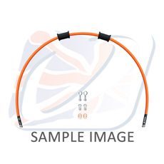 SET ZADNJIH ZAVORNIH CEVI VENHILL POWERHOSEPLUS SUZ-6017R-OR (1 CEV V KOMPLETU) ORANGE HOSES, CHROMED FITTINGS